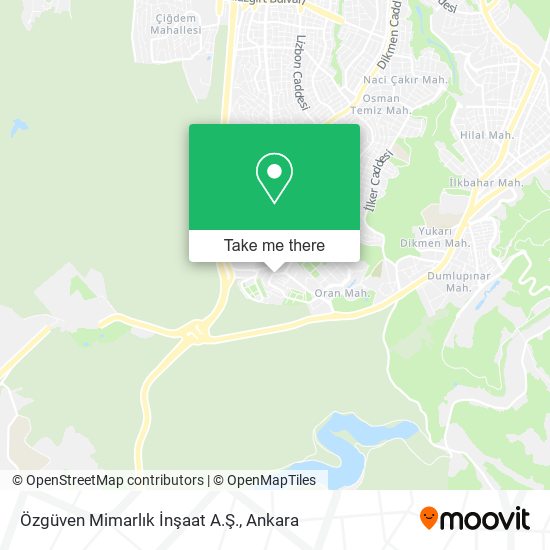 Özgüven Mimarlık İnşaat A.Ş. map