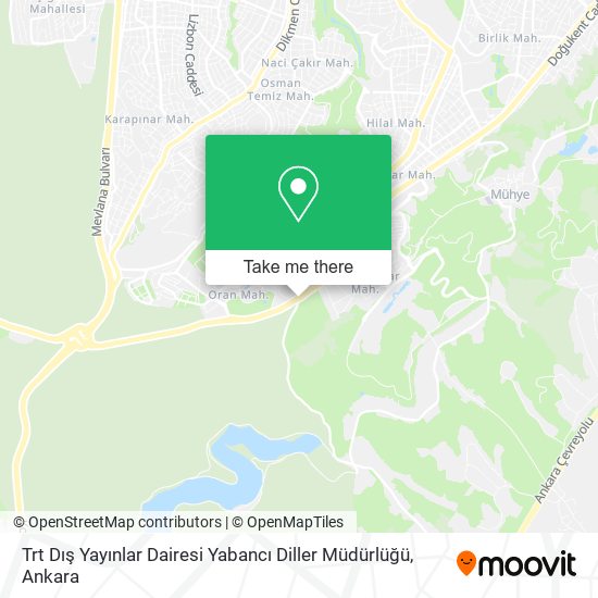 Trt Dış Yayınlar Dairesi Yabancı Diller Müdürlüğü map