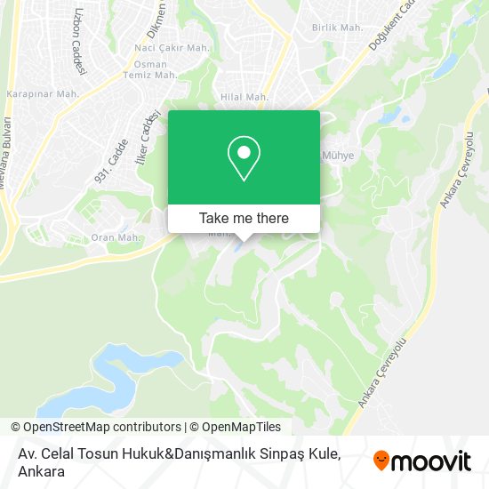 Av. Celal Tosun Hukuk&Danışmanlık Sinpaş Kule map