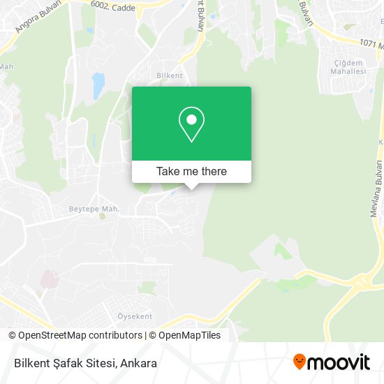 Bilkent Şafak Sitesi map