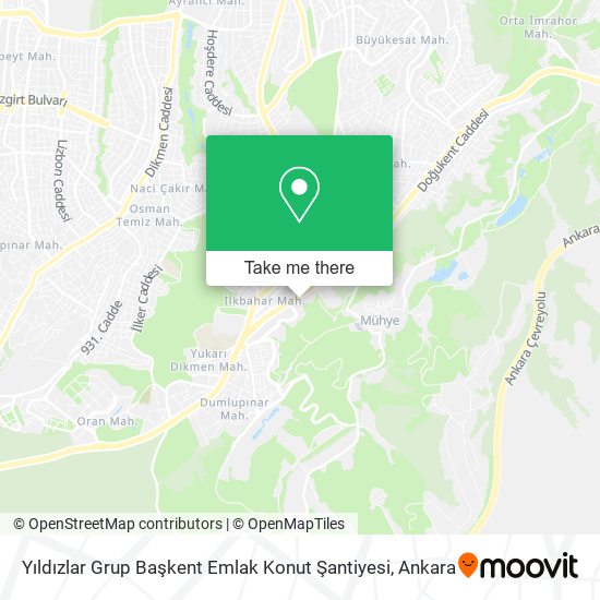 Yıldızlar Grup Başkent Emlak Konut Şantiyesi map