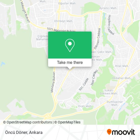 Öncü Döner map