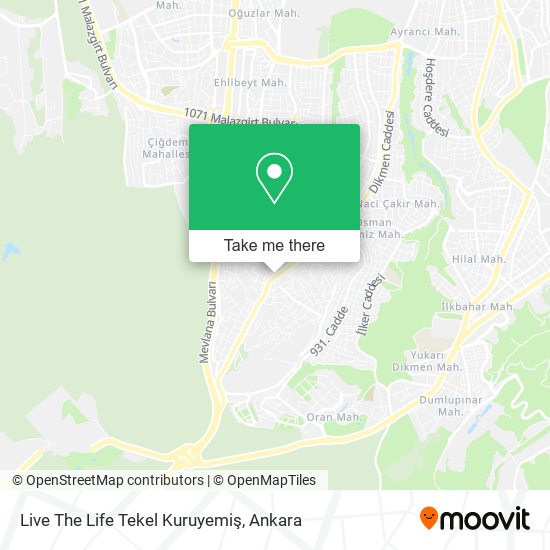 Live The Life Tekel Kuruyemiş map