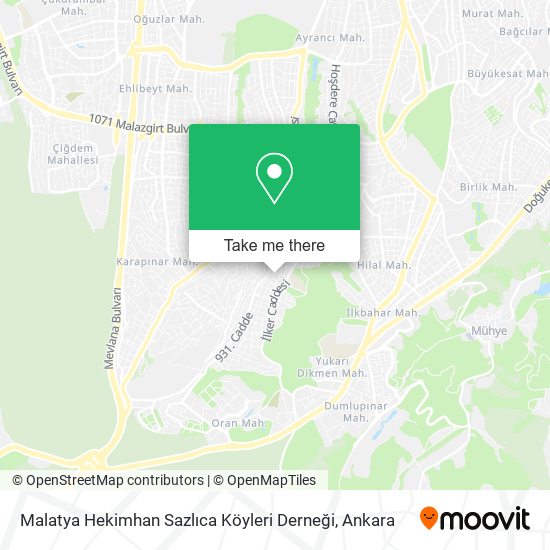 Malatya Hekimhan Sazlıca Köyleri Derneği map