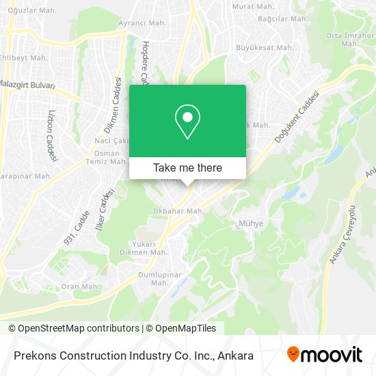 Prekons Construction Industry Co. Inc. map