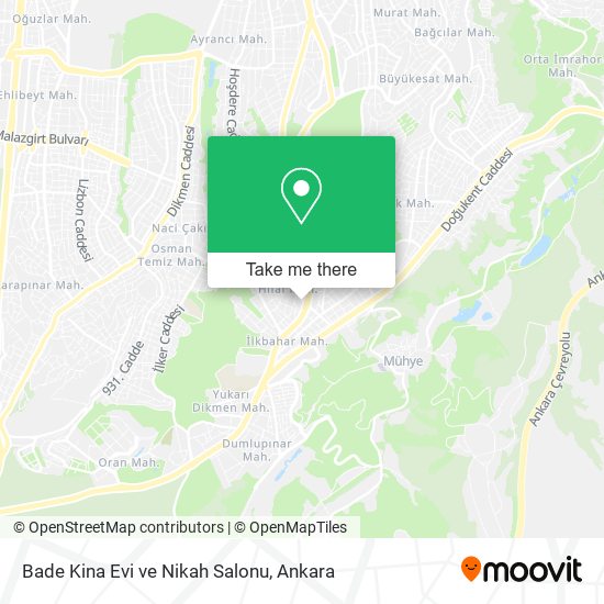 Bade Kina Evi ve Nikah Salonu map