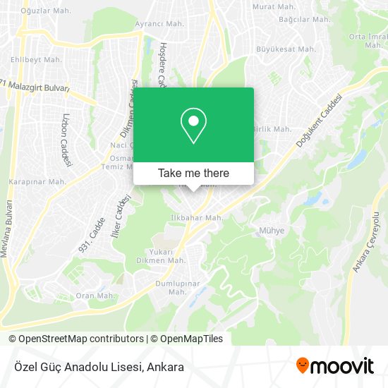 Özel Güç Anadolu Lisesi map