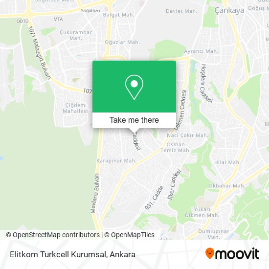 Elitkom Turkcell Kurumsal map