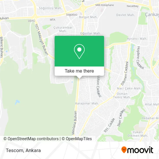 Tescom map
