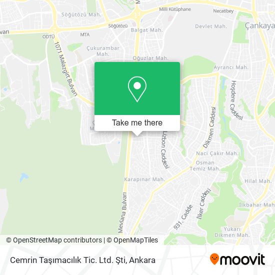 Cemrin Taşımacılık Tic. Ltd. Şti map