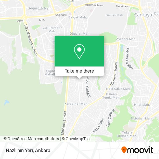 Nazlı'nın Yerı map