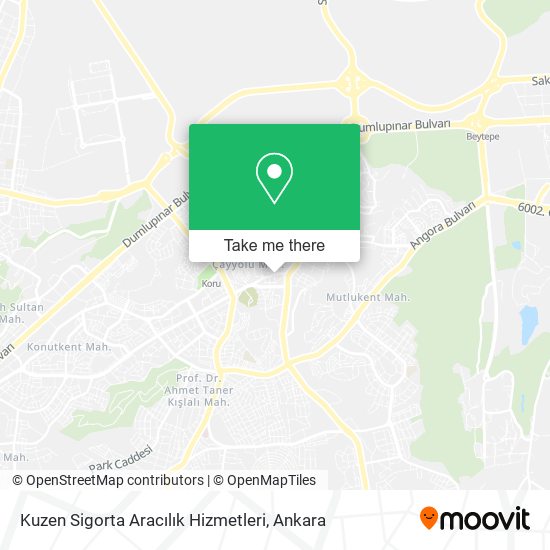 Kuzen Sigorta Aracılık Hizmetleri map