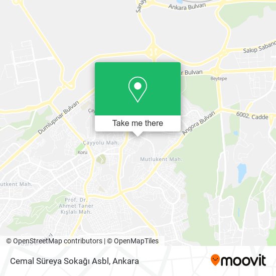 Cemal Süreya Sokağı Asbl map
