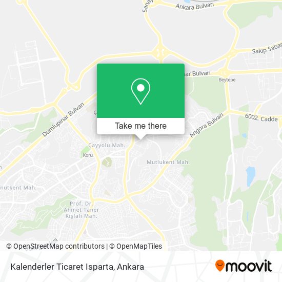 Kalenderler Ticaret Isparta map