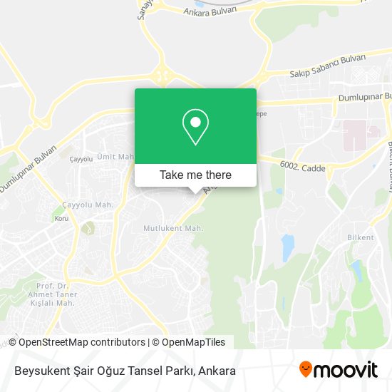 Beysukent Şair Oğuz Tansel Parkı map