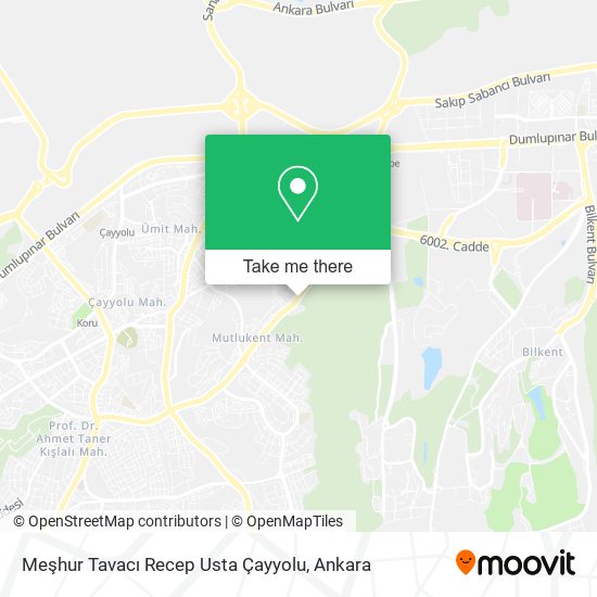 Meşhur Tavacı Recep Usta Çayyolu map