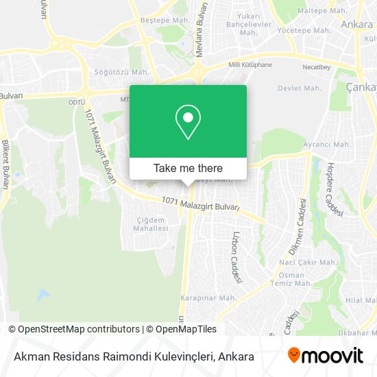 Akman Residans Raimondi Kulevinçleri map