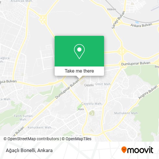 Ağaçlı Bonelli map