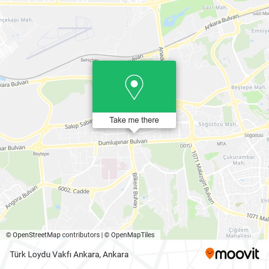 Türk Loydu Vakfı Ankara map