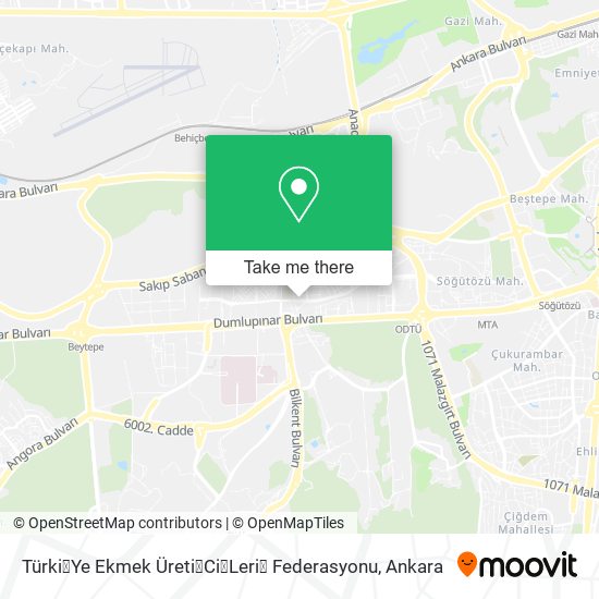 Türki̇Ye Ekmek Üreti̇Ci̇Leri̇ Federasyonu map