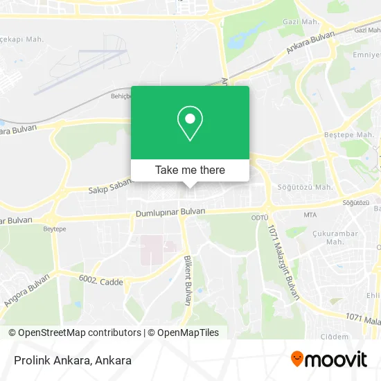 Prolink Ankara map