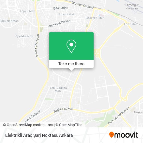 Elektrikli Araç Şarj Noktası map