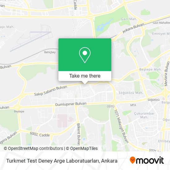 Turkmet Test Deney Arge Laboratuarları map