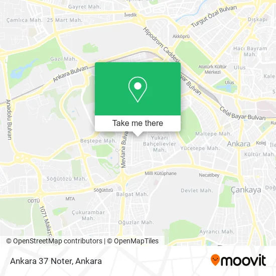 Ankara 37 Noter map