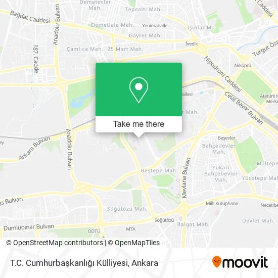 T.C. Cumhurbaşkanlığı Külliyesi map