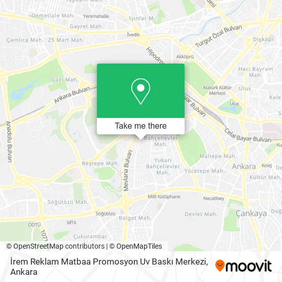 İrem Reklam Matbaa Promosyon Uv Baskı Merkezi map