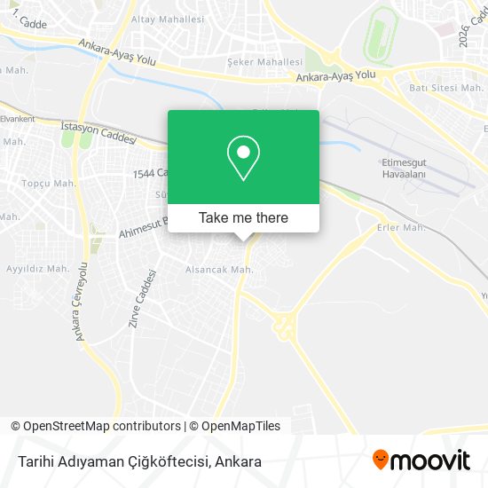 Tarihi Adıyaman Çiğköftecisi map