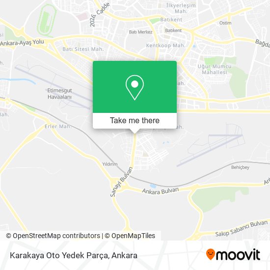 Karakaya Oto Yedek Parça map