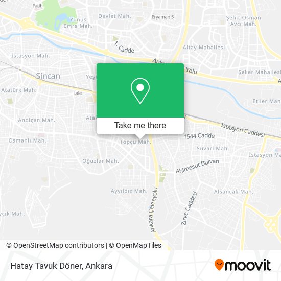 Hatay Tavuk Döner map