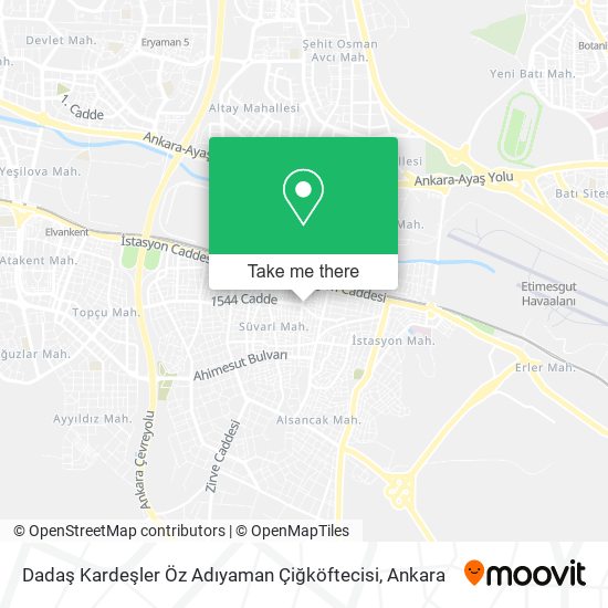 Dadaş Kardeşler Öz Adıyaman Çiğköftecisi map