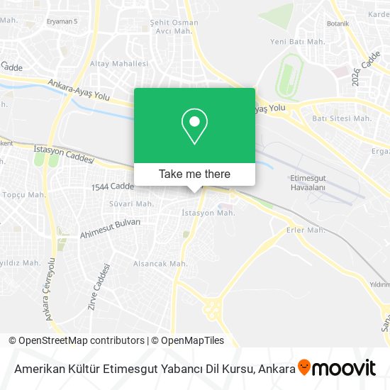 Amerikan Kültür Etimesgut Yabancı Dil Kursu map