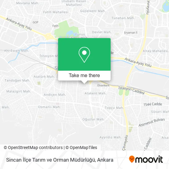 Sincan İlçe Tarım ve Orman Müdürlüğü map
