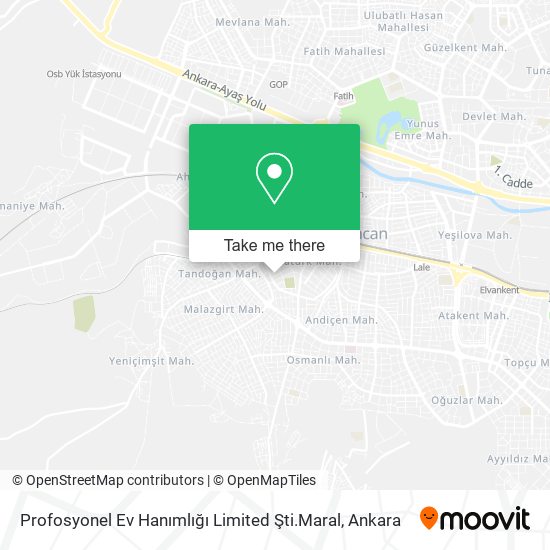 Profosyonel Ev Hanımlığı Limited Şti.Maral map