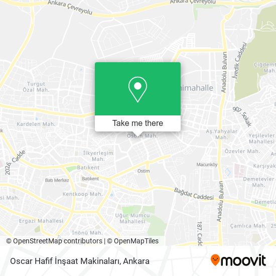 Oscar Hafif İnşaat Makinaları map