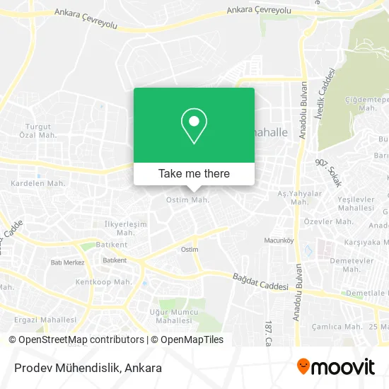 Prodev Mühendislik map