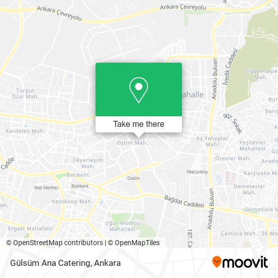 Gülsüm Ana Catering map