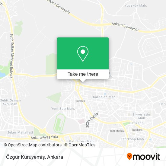 Özgür Kuruyemiş map