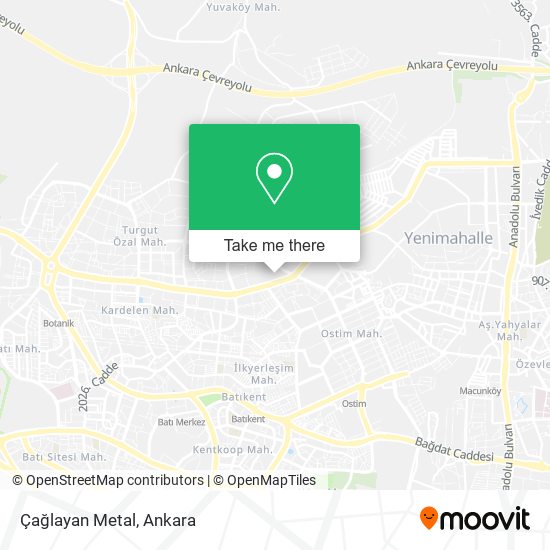 Çağlayan Metal map