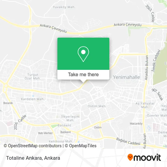 Totaline Ankara map