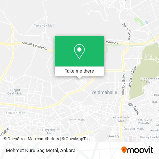 Mehmet Kuru Saç Metal map