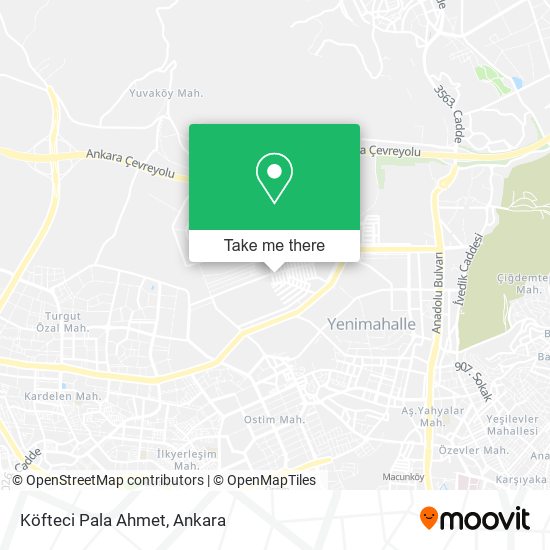 Köfteci Pala Ahmet map
