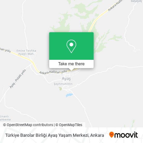 Türkiye Barolar Birliği Ayaş Yaşam Merkezi map
