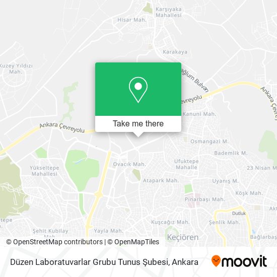 Düzen Laboratuvarlar Grubu Tunus Şubesi map
