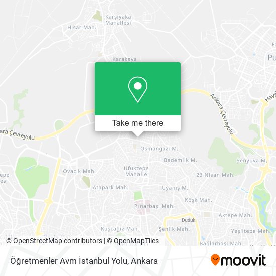 Öğretmenler Avm İstanbul Yolu map