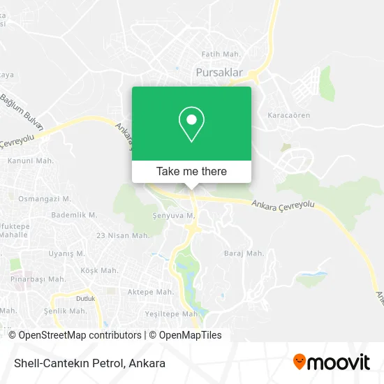 Shell-Cantekın Petrol map