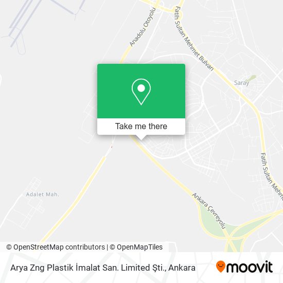 Arya Zng Plastik İmalat San. Limited Şti. map
